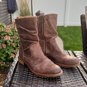 SOFFT Womens  8.5 Sharnell Low Lace-Up Boots in Brown